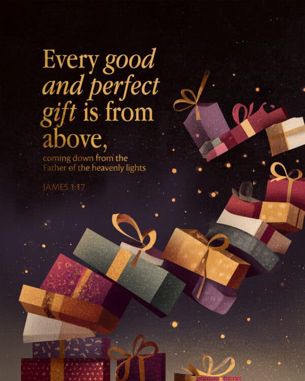 Every good and perfect gift is from above, coming down from the Father of the heavenly lights. - James 1:17