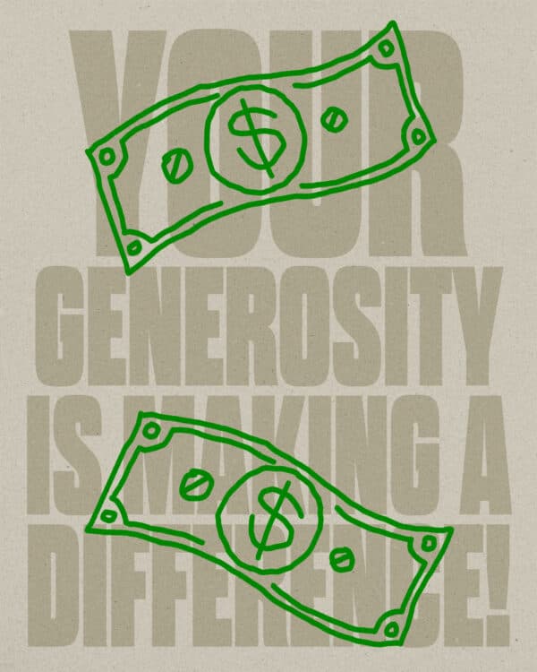 Your generosity is making a difference!