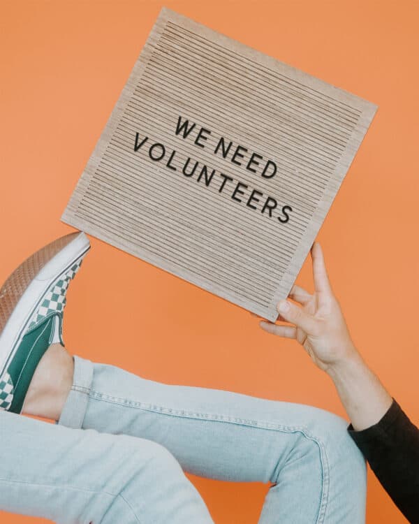 We need volunteers!