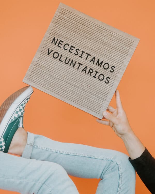 ¡Necesitamos voluntarios!