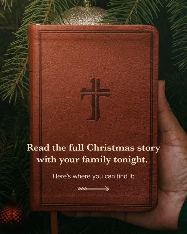 Read the full Christmas story with your family tonight.