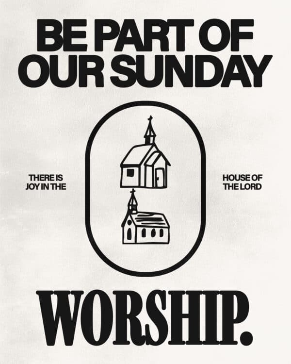 Be part of our Sunday worship