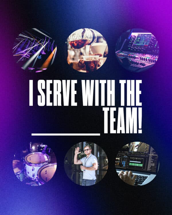 I serve with the _______ team!