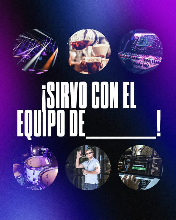 ¡Sirvo con el equipo de _______!