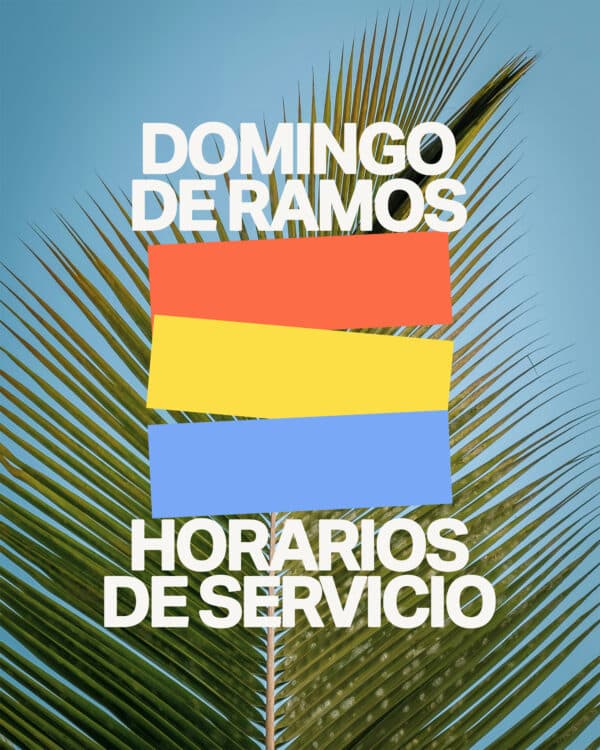 Domingo de Ramos Horarios de Servicos