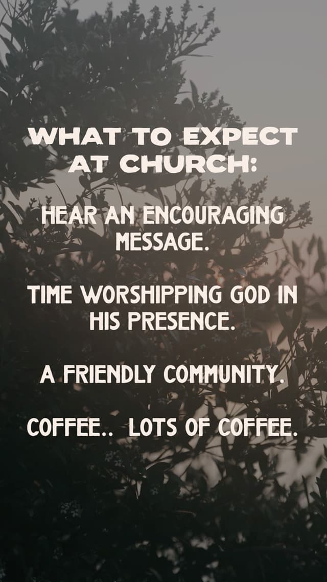 What to expect at church: