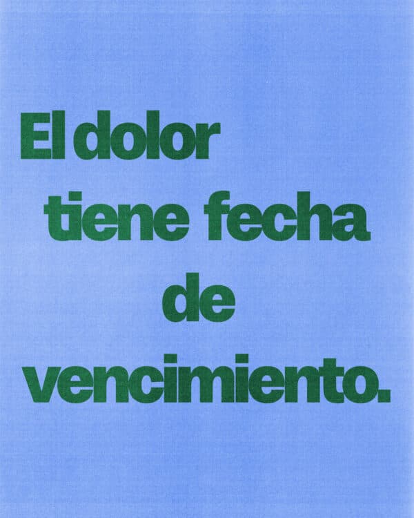 El dolor tiene fecha de vencimiento.