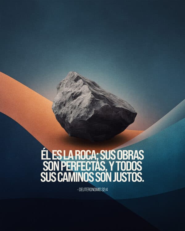 Él es la Roca; Sus obras son perfectas, y todos Sus caminos son justos. - Deuteronomio 32:4