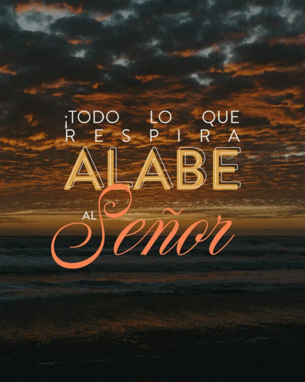 ¡Todo lo que respira alabe al Señor! – Salmo 150:6