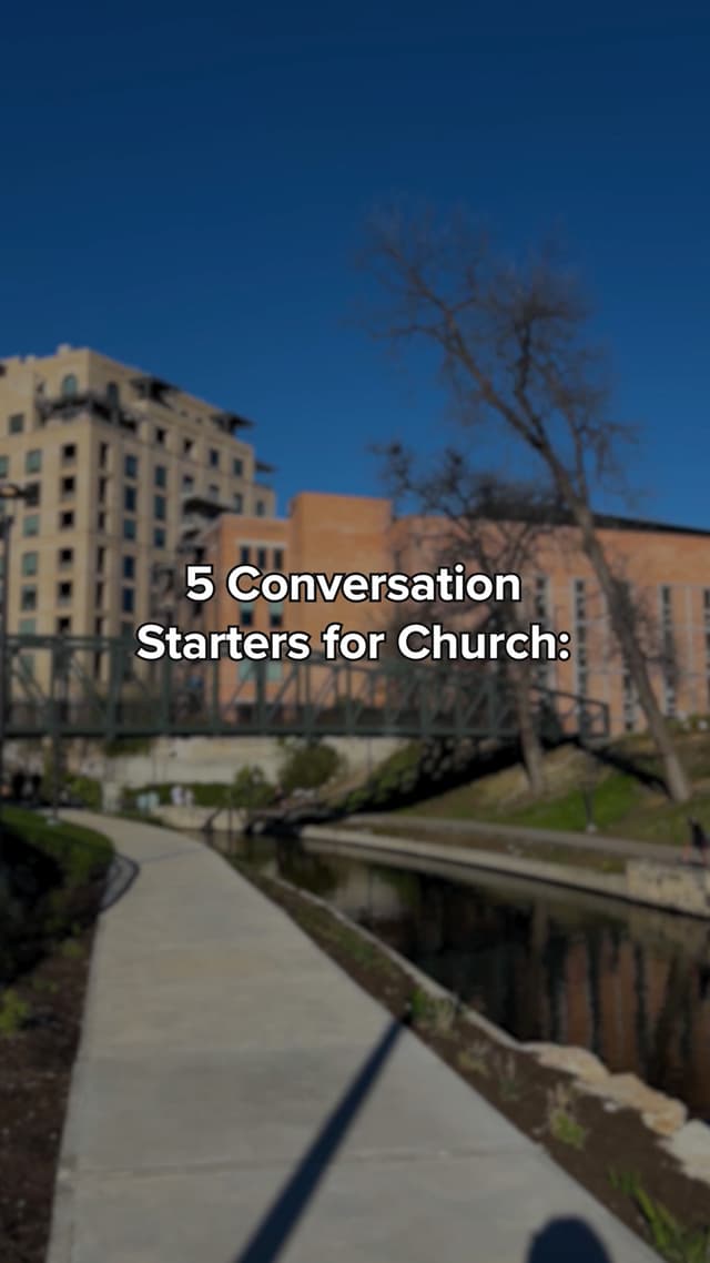 5 Conversation Starters For Church: