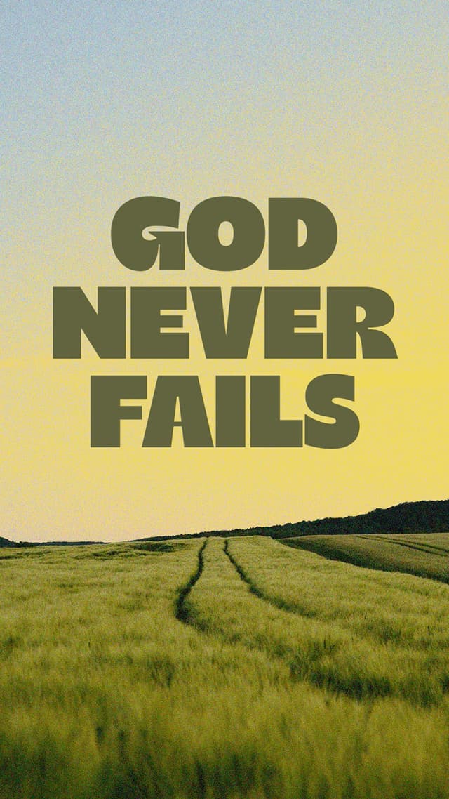 When it doesn’t make sense, trust anyway. God never fails.