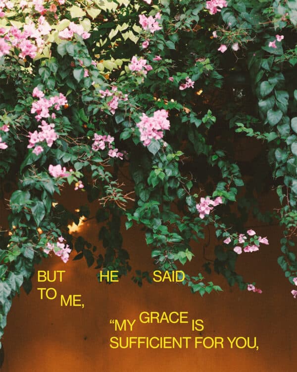 But he said to me, “My grace is sufficient for you, for my power is made perfect in weakness.” Therefore I will boast all the more gladly of my weaknesses, so that the power of Christ may rest upon me. - 2 Corinthians 12:9