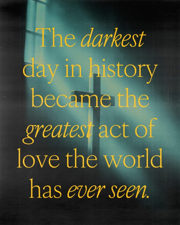 The darkest day in history became the greatest act of love the world has ever seen.