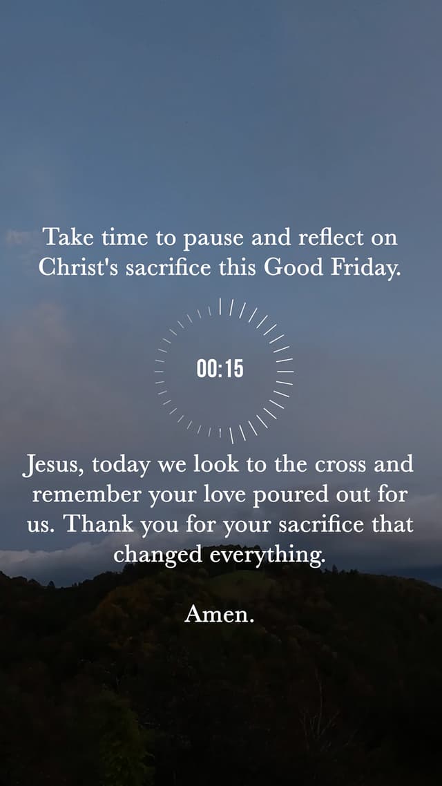 Pause and reflect on Christ's sacrifice this Good Friday
