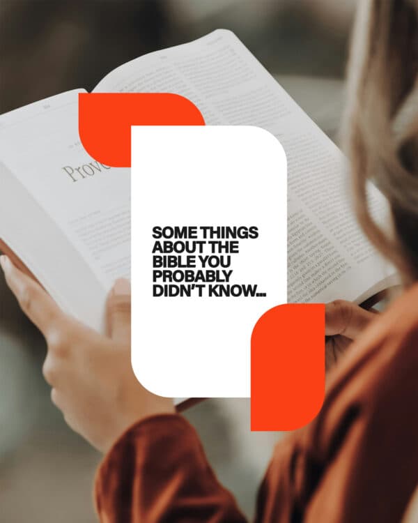 Some things about the Bible you probably didn’t know…