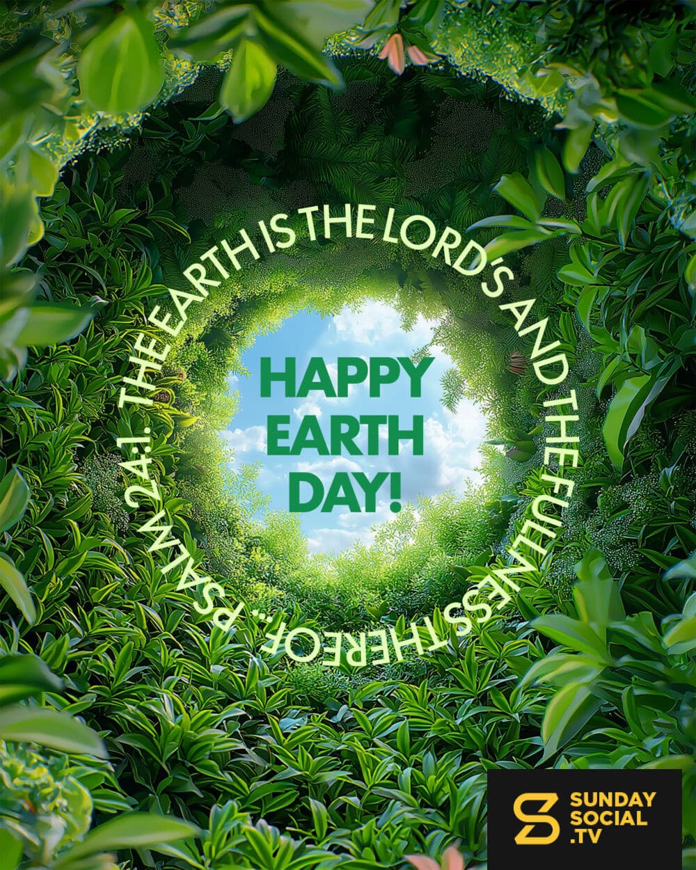 The earth is the LORD’s and the fullness thereof... Psalm 24:1. Happy Earth Day!