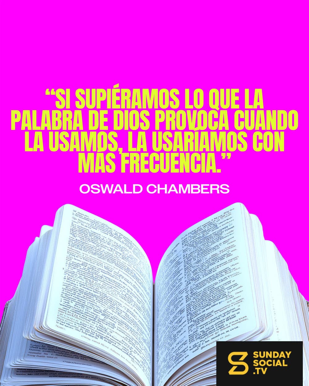 Si supiéramos lo que la Palabra de Dios provoca cuando la usamos, la usaríamos con más frecuencia.