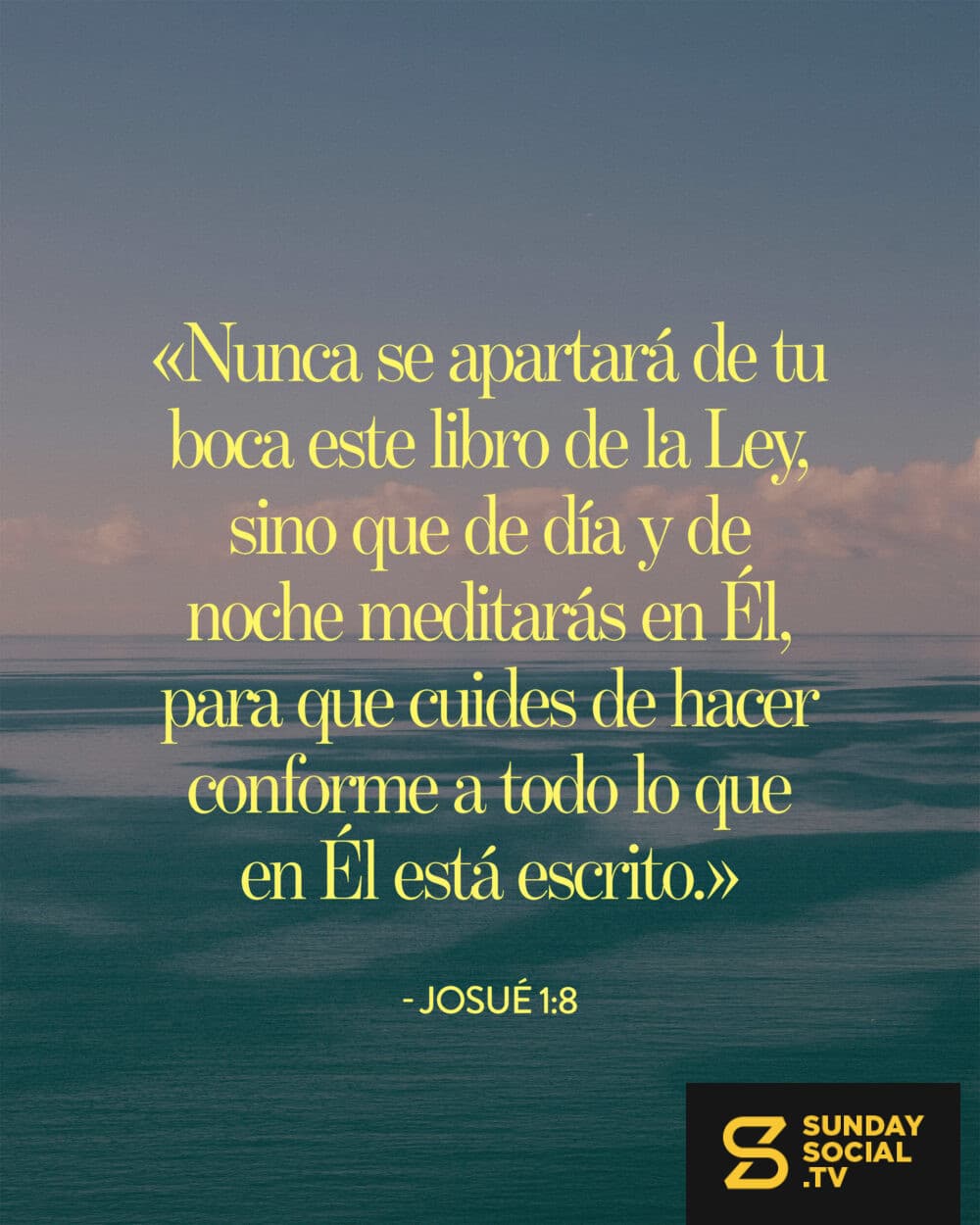 «Nunca se apartará de tu boca este libro de la Ley, sino que de día y de noche meditarás en Él, para que cuides de hacer conforme a todo lo que en Él está escrito.»  — Josué 1:8