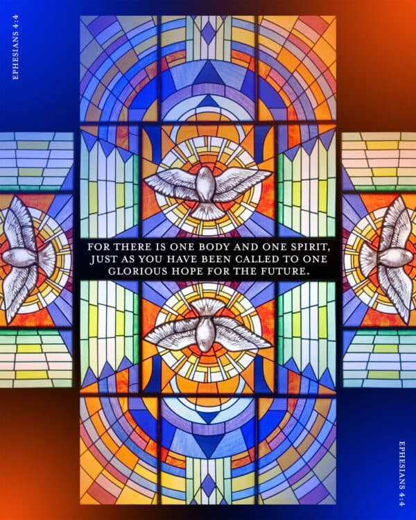 For there is one body and one Spirit, just as you have been called to one glorious hope for the future. - Ephesians 4:4