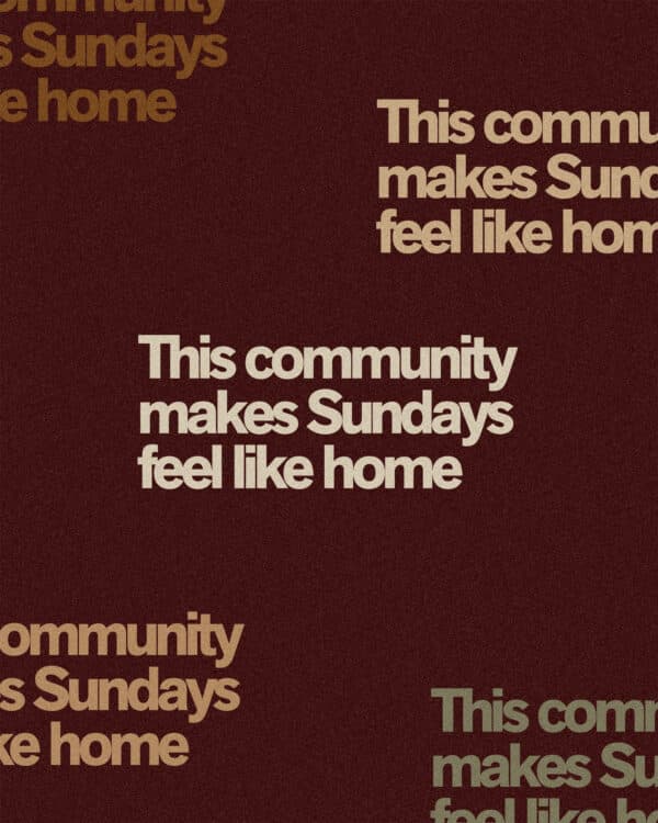 This community makes Sundays feel like home