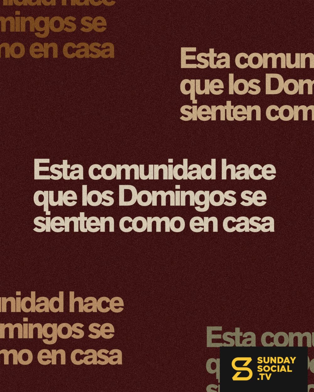 Esta comunidad hace que los domingos se sienten como en casa