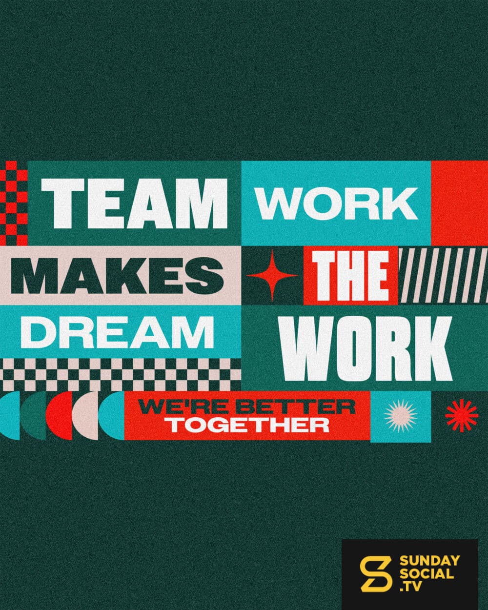 Team Work Makes the Dream Work: We're better together