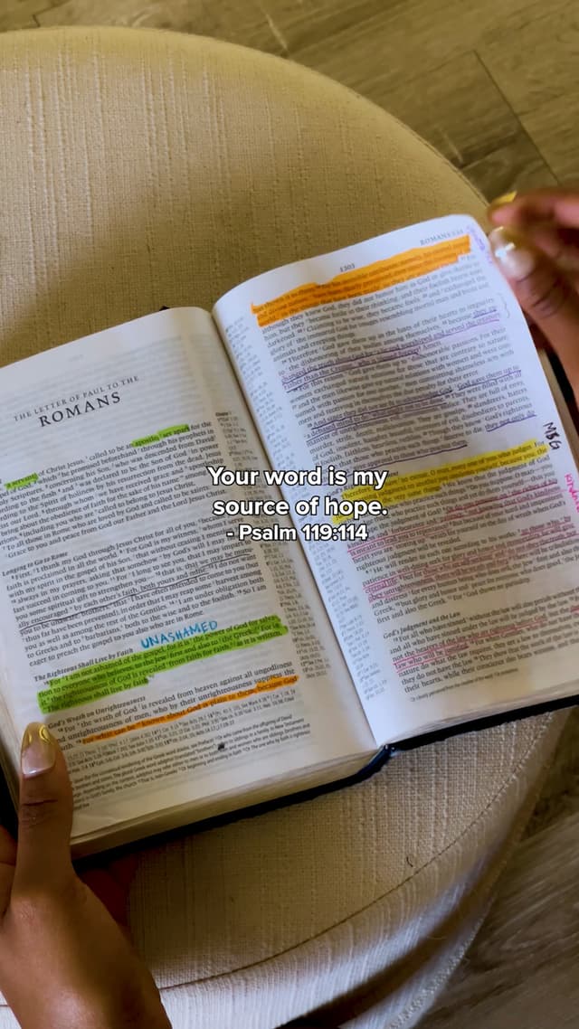 Your word is my source of hope. - Psalm 119:114