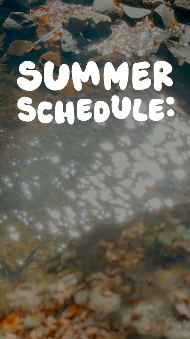 Summer Schedule