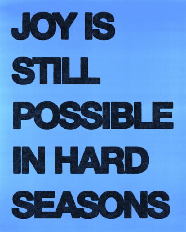 1: Joy is still possible in hard seasons 2: Be honest with God. Bring all your emotions to Him. God can handle it. 3: Remember that seasons change. What feels painful today won't last forever. God is at work. 4: Stay connected in community. It's easy to isolate in hard seasons, but don't. Healing can happen when we walk through it with others. 5: Fix your eyes on God. Trust that He is still good. Hold on to His promises. 6: If you’re in a hard season right now, remember this: God has not left you. Even here, joy can still be found.