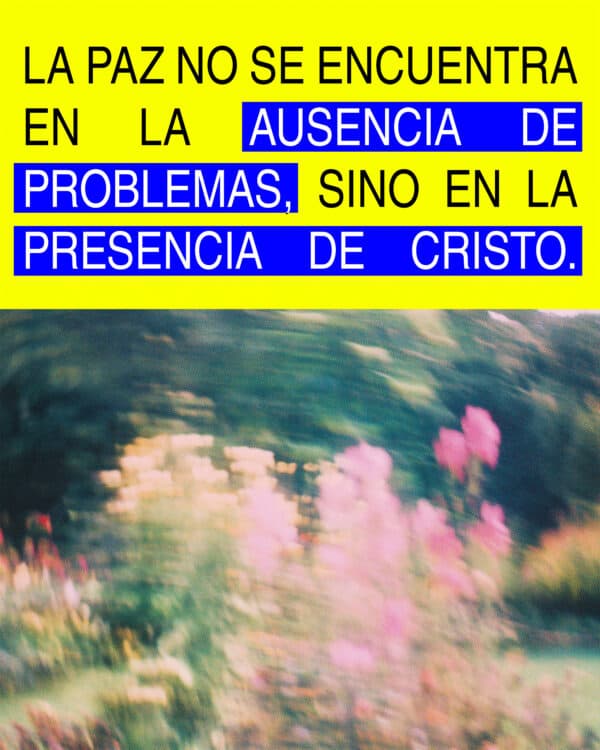 La paz no se encuentra en la ausencia de problemas, sino en la presencia de Cristo. 1. La fe no quita las dificultades; nos prepara para enfrentarlas. 2. “En el mundo tendrán aflicción.” — Juan 16:33  3. La verdadera paz solo se encuentra en Él.  4. “En mí tengan paz.” — Juan 16:33  5. Jesús ya nos ha prometido la victoria.  6. “¡Tengan valor! Yo he vencido al mundo.” — Juan 16:33  7. Puede que el problema te rodee, pero la paz está a tu alcance.