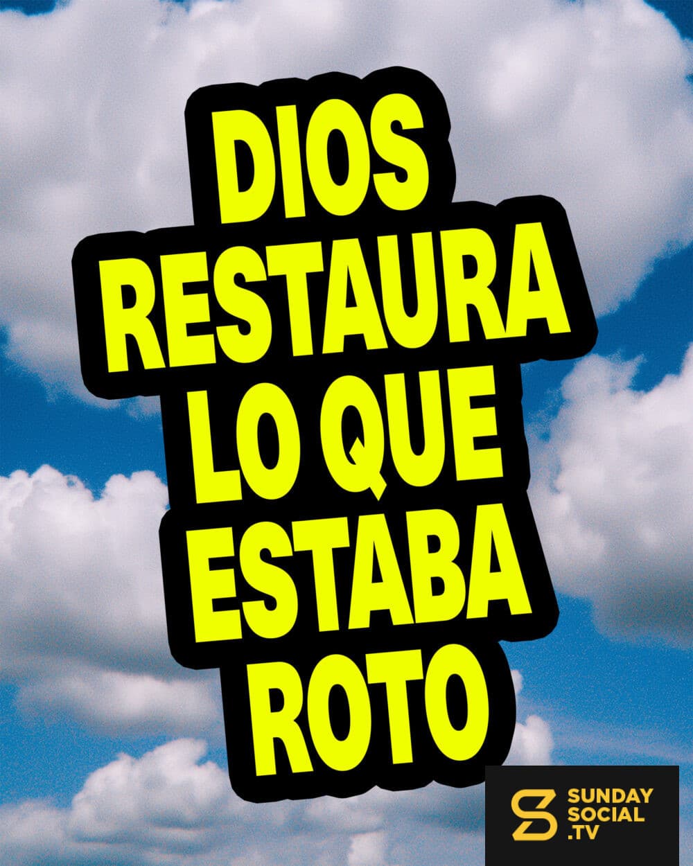 1: Dios restaura lo que estaba roto.  2: Dios sana lo que dolía.  3: Dios libera lo que estaba atado.  4: Dios redime lo que se había perdido.  5: Dios todavía no ha terminado.