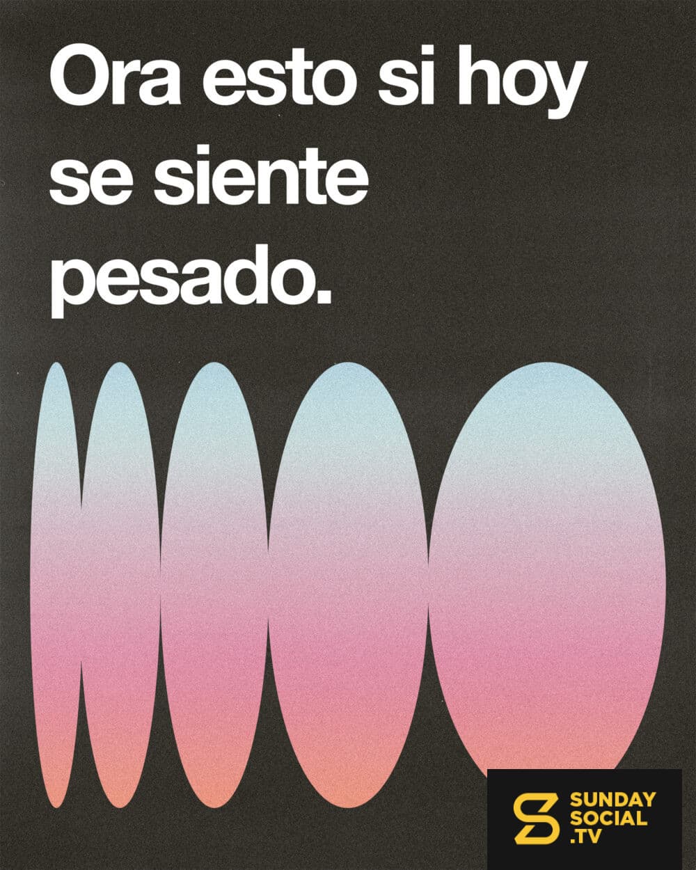 Ora esto si hoy se siente pesado.1. Dios, me siento abrumado y ni siquiera sé por dónde empezar.  2. Mis pensamientos están muy ruidosos. Mi corazón está cansado. Por favor, calma todo el ruido dentro de mí.  3. Suelto lo que no puedo controlar. Entrego lo que no puedo arreglar. Pongo en tus manos lo que ya no puedo cargar.  4. Llena mi mente de tu paz, mi cuerpo de descanso y mi corazón de esperanza.  5. No estoy solo. Tú estás aquí conmigo.