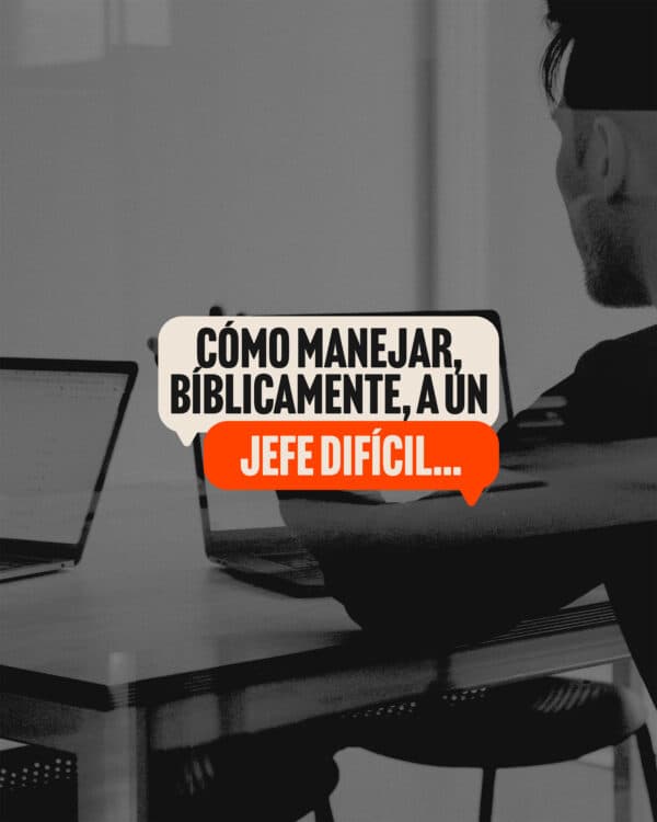 Cómo manejar, bíblicamente, a un jefe difícil…1. Si lo que quieres es que caiga fuego del cielo y se lo lleve, este post no te va a ayudar. Pero si quieres hacerlo a la manera de Dios…2. Cambia de jefe. “Y todo lo que hagáis, hacedlo de corazón, como para el Señor y no para los hombres.” — Colosenses 3:233. No copies su vibra. “La blanda respuesta quita la ira.” — Proverbios 15:14. Ora por él/ella. “Orad por los que os persiguen.” — Mateo 5:445. Pon límites con respeto. Solo mira la vida de Daniel.6. Recuerda: tu valor no lo define la opinión que tu jefe tenga de ti.
