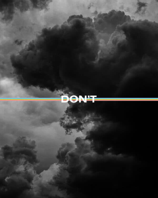 1. Don’t 2. give up 3. on the 4. promise 5. of God.