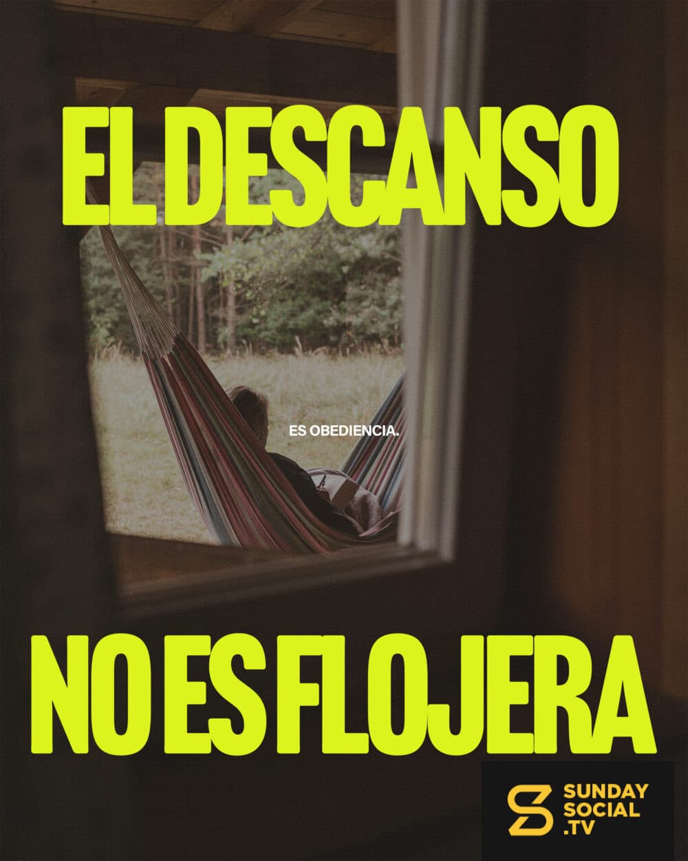 El descanso no es flojera. Es obediencia. 1. Vivimos en un mundo que glorifica el "estar ocupado". Y la iglesia no es inmune a esto.  2. Pero Dios descansó el séptimo día. No porque lo necesitara. Sino porque quería modelarlo para nosotros.  3. Cuando no nos detenemos a descansar, estamos diciendo: "Todo depende de mí." O: "Mi valor está en lo que produzco."  4. El descanso, en cambio, es un acto de confianza.  5. El descanso del sábado no es solo Netflix y una siesta. Es una desconexión intencional del esfuerzo constante.  6. Jesús nos invitó a venir a Él y Él nos daría descanso. (Mateo 11:28)