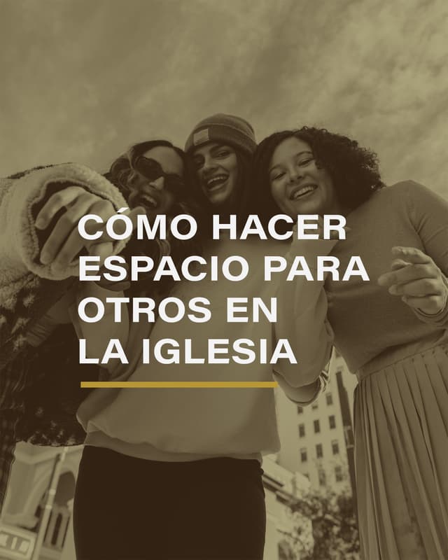 1: Cómo hacer espacio para otros en la iglesia  2: Nota a quien nadie nota. Fíjate en las personas que están solas.  3: Inicia una conversación. Una simple presentación puede cambiar mucho.  4: Piensa más allá de tu círculo. La comunidad crece cuando invitamos a otros a ser parte.  5: Actúa con amabilidad. La gente puede olvidar las palabras, pero nunca olvida cómo la hiciste sentir.