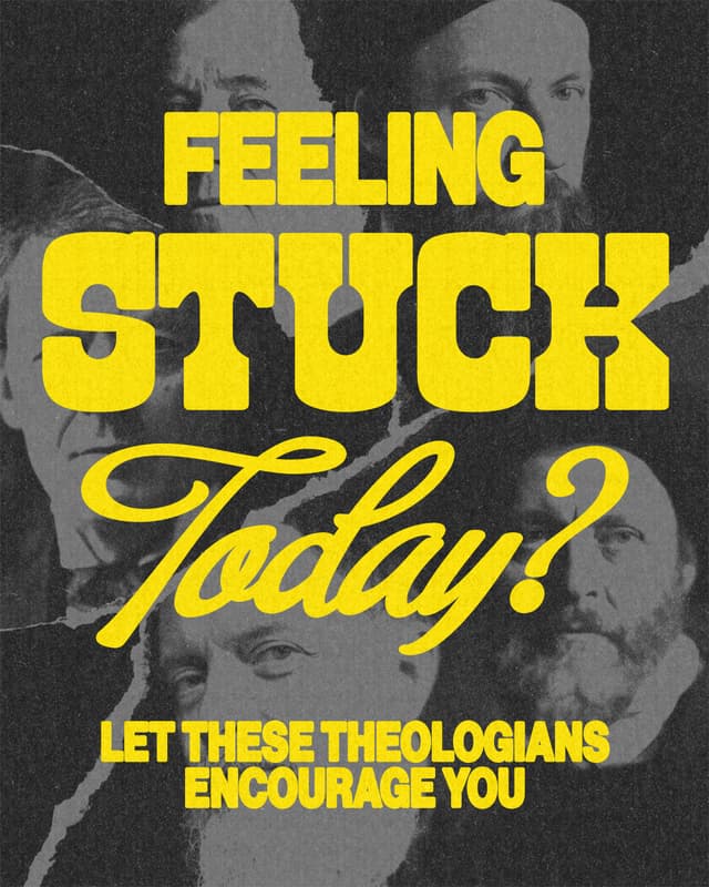 Feeling stuck today? Let these theologians encourage you.  1. Whoever does not know the austere blessedness of waiting will never experience the full blessedness of fulfillment. - Dietrich Bonhoeffer  2. It is the bold Christian who can sing God's sonnets in the darkness. - C.H. Spurgeon  3. The faith of Christ offers no buttons to push for quick service. The new order must wait the Lord's own time, and that is too much for the man in a hurry. - A.W. Tozer  4. God has promised to supply what we need, when we need it. He hasn't equipped us for hypotheticals. - Betsy Childs Howard  5. God is never late, but He is rarely early. He is always exactly right on time — with His time, not ours. - Corrie ten Boom  6. Biblically, waiting is not just something we have to do until we get what we want. Waiting is part of the process of becoming what God wants us to be. - John Ortberg  7. Whether you’re stuck or just in a waiting season, God is working in you. This time isn’t wasted.