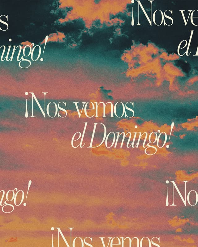 ¡Nos vemos el domingo!