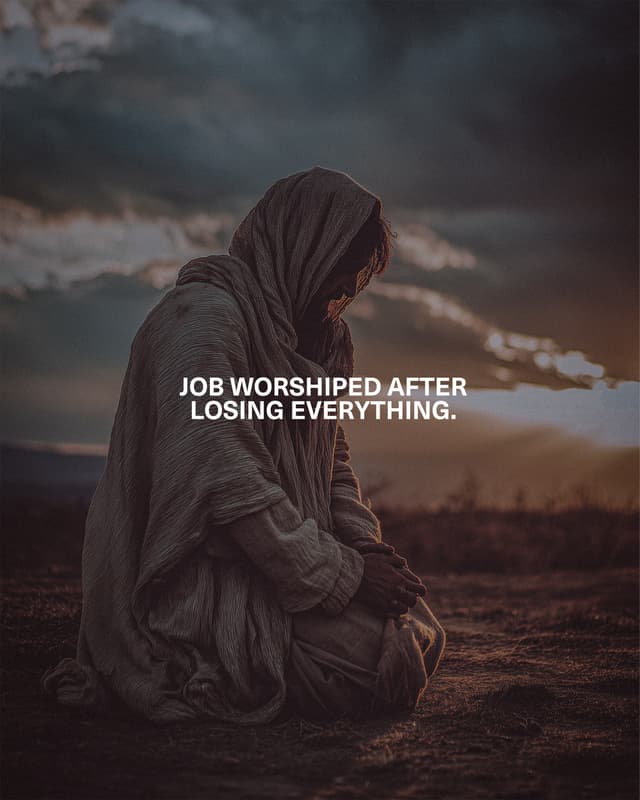 1. Job worshiped after losing everything.  2. Paul and Silas sang in prison.  3. Abraham trusted God and left his home for a land he’d never seen.  4. Mary said yes before she knew what pregnancy would mean.  5. Shadrach, Meshach and Abednego worshiped even under threat of death.  6. We don’t have to understand everything or feel happy with our circumstances to worship.