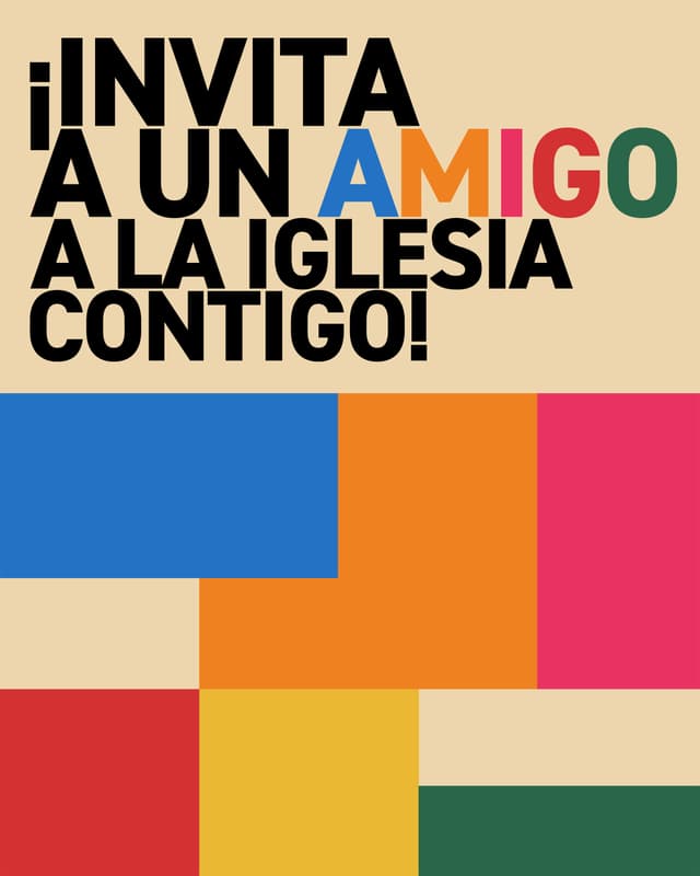 ¡Invita a un amigo a la iglesia contigo!
