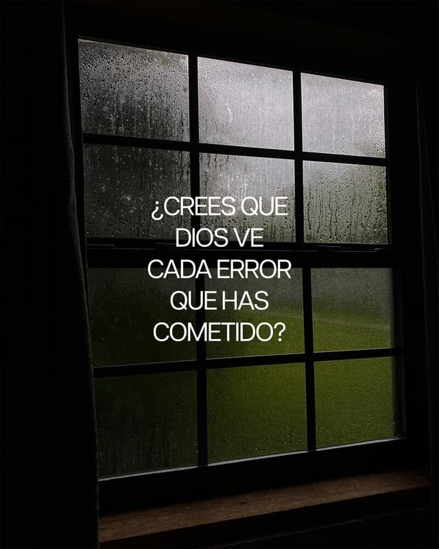 1. ¿Crees que Dios ve cada error que has cometido?2. Él ve a la persona que eligió antes de que existieras.3. ¿Crees que Dios ve a alguien que sigue fallando?4. Él ve a alguien cubierto por una gracia sin límites.5. ¿Crees que Dios ve tu peor momento?6. Él ve a su hijo.7. ¿Crees que Dios ve la versión de ti de la que te avergüenzas?8. Él ve la versión de ti en la que te está convirtiendo.
