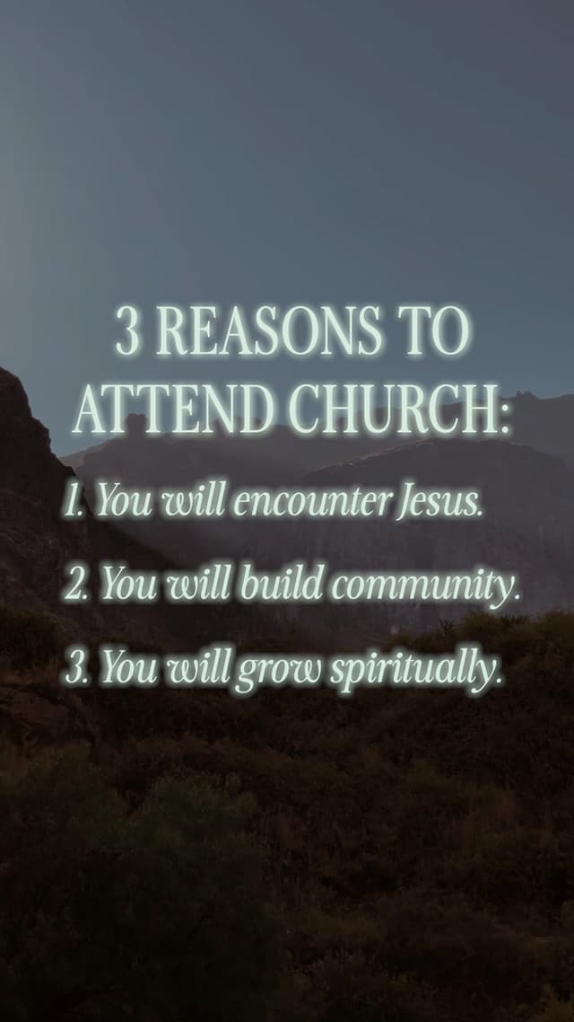 3 Reasons To Attend Church:
