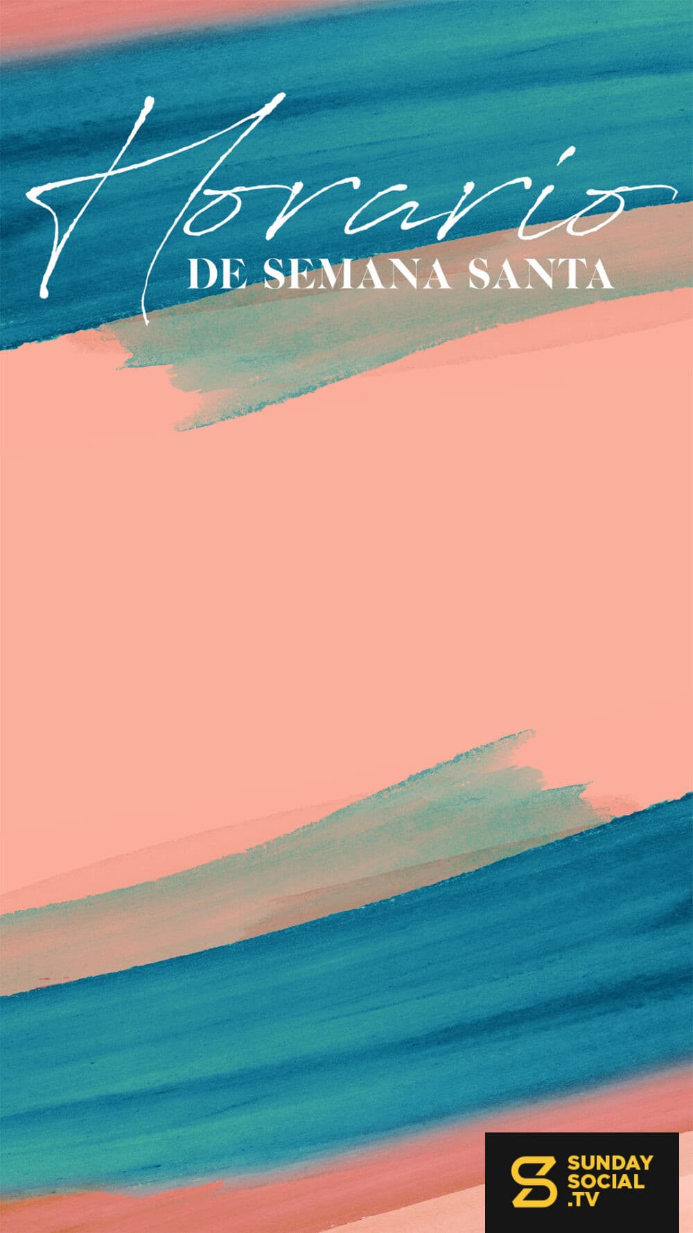 Horario de Semana Santa