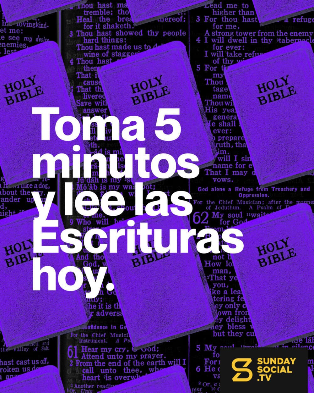 Toma 5 minutos y lee las Escrituras hoy