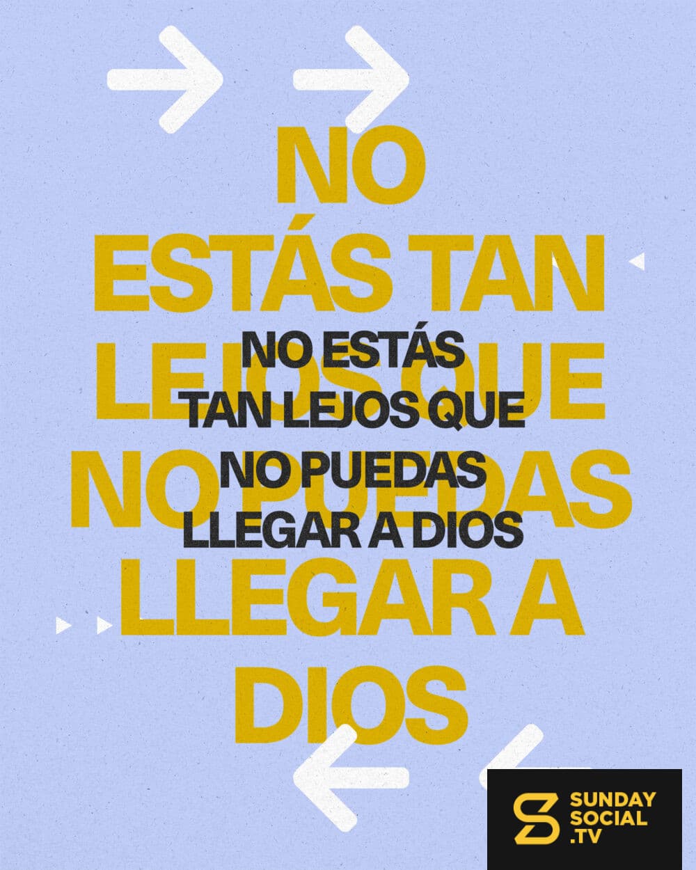 No estás tan lejos que no puedas llegar a Dios